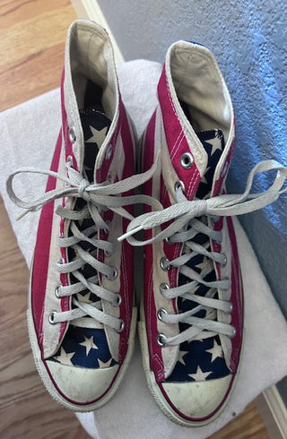 CONVERSE ALL STAR HI TOPS STARS & STRIPES