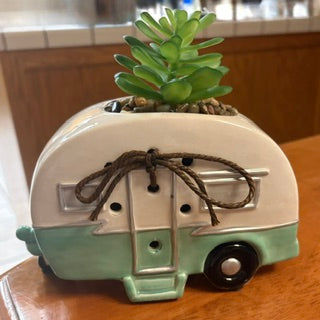 “Cool Camper” Teardrop Trailer Planter