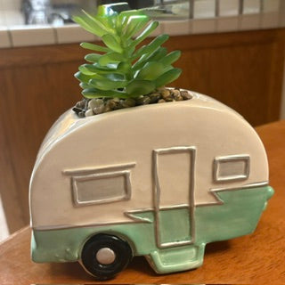 “Cool Camper” Teardrop Trailer Planter