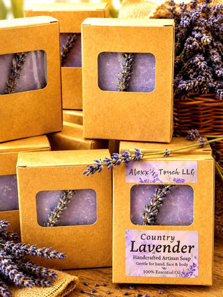 COUNTRY LAVENDER Artisan Face and Body Soap