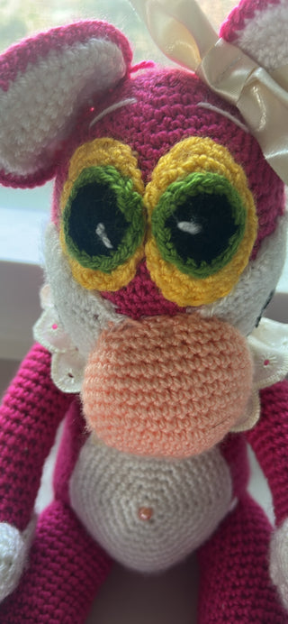 Hand crochet large pink panter