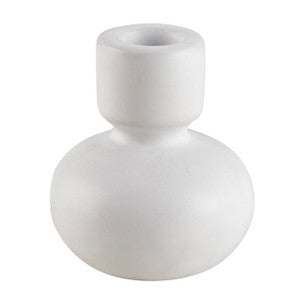 CANDLE HOLDER - BONE/CERAMIC