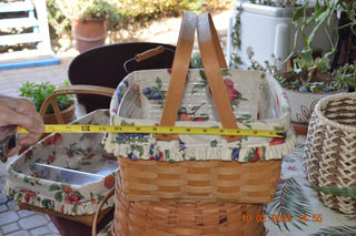 Longerberger basket two handles made in USA