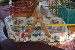 Longerberger basket , two handles with divider