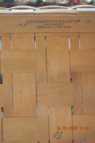 Longerberger basket , two handles with divider