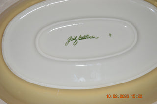 Southern Living at Home Platter hand painted made in USA