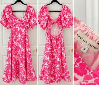Pink Floral English Factory Dress