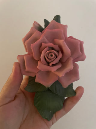 Pink porcelain flower