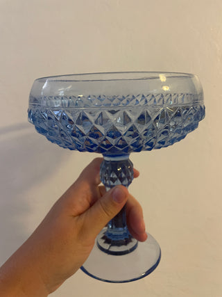 Indiana Glass Blue Compote