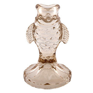 CANDLE HOLDER - FISH BEIGE