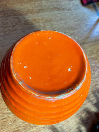 VNTG Bauer Pottery 2 Qt Orange Pitcher