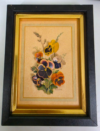 Framed Dimensional Flower Art