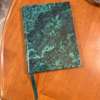 1990 Malachite Galison Books Journal