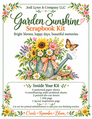 Garden Sunshine 12 × 12 Scrapbook Kit
