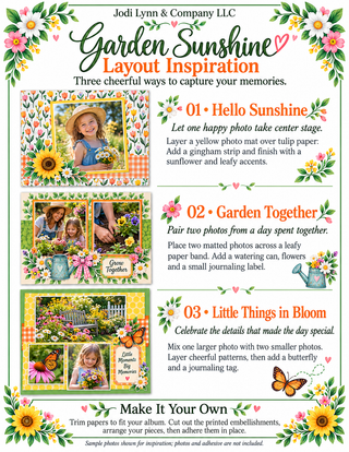 Garden Sunshine 12 × 12 Scrapbook Kit