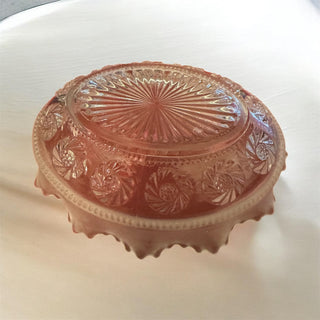 Vintage Glass Ruffled Bowl