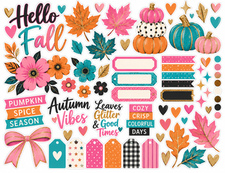 Modern Autumn Sparkle 12x12 Scrapbook Kit