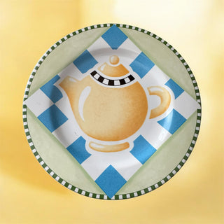 Vintage Sakura "Harlequin Teapot" Plate