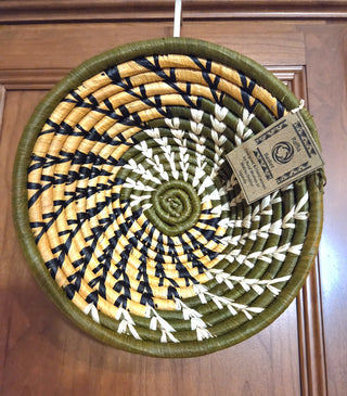 Handwoven African Raffia Basket Bowl