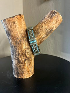 Heidi Daus Caribbean Blue Swarovski Crystal Bangle