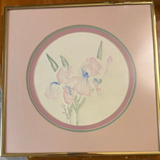 Signed Hagstrom Iris Print, Silkscrn emboss