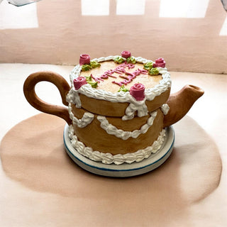 "Happy Birthday" Cake Teapot