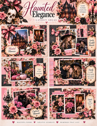 Haunted Elegance 12×12 Scrapbook Kit
