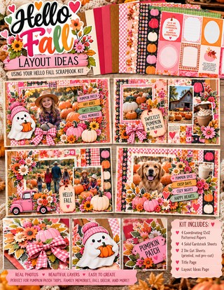 Hello Fall 12x12 Scrapbook Kit
