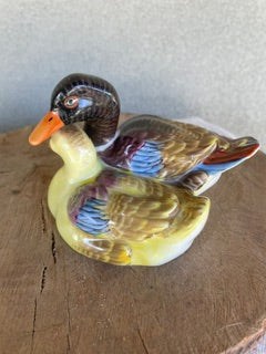 Herend Hungary Porcelain Pair of Ducks Figurine No 3056