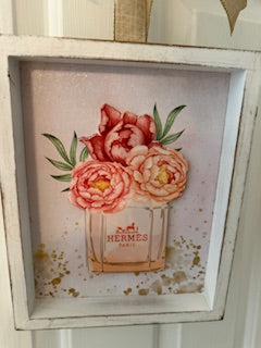 Hermes shadow box print