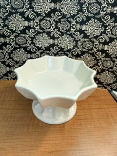Vintage Hull Pottery pedestal compote