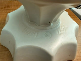 Vintage Hull Pottery pedestal compote