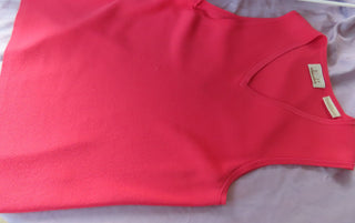 Orange Nylon tank top