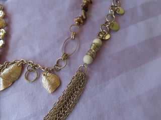 Gold tone chain Chico's necklace