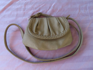 Gray long strap purse