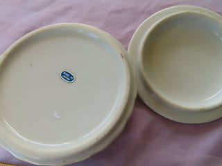 Porcelain trinket dish w/ butterfly