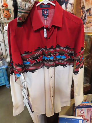 Western snap shirt size M