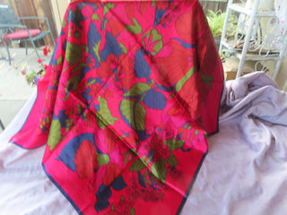 Italy silky blend red scarf