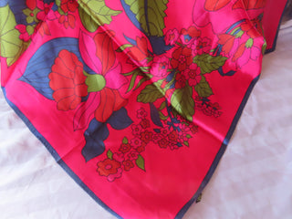 Italy silky blend red scarf