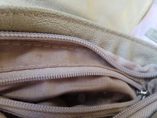 Gray long strap purse