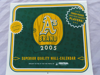 Vintage Oakland A's 2005 Calendar