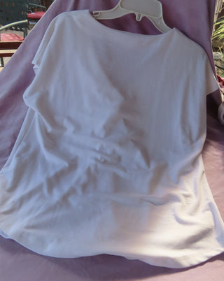 white t-shirt/blouse size M by Hagagen