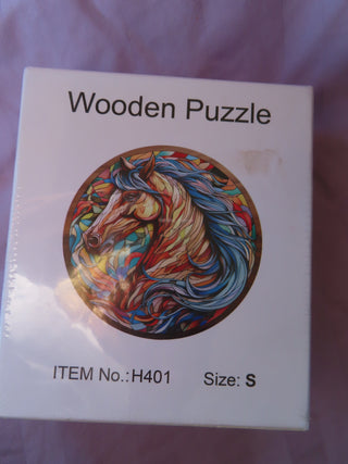 Wooden Puzzle with Horse
