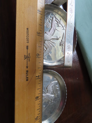 set of 8 coasters w/holder
