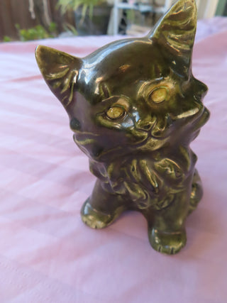 Green Porcelain Kitty/cat
