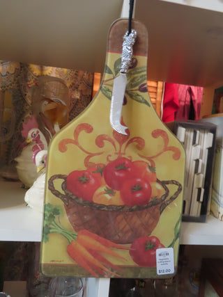 Vegetable cutting board w/knife