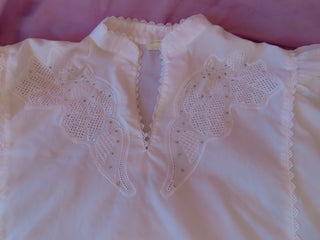 White cotton blouse