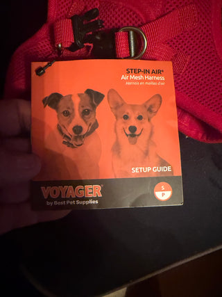 Voyager Step in Air Dog Harness Size Small Red ( Chest 14.5 -16" )