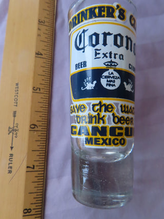 Corona shot glass
