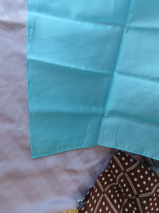 Turquoise/blue sheer scarf
